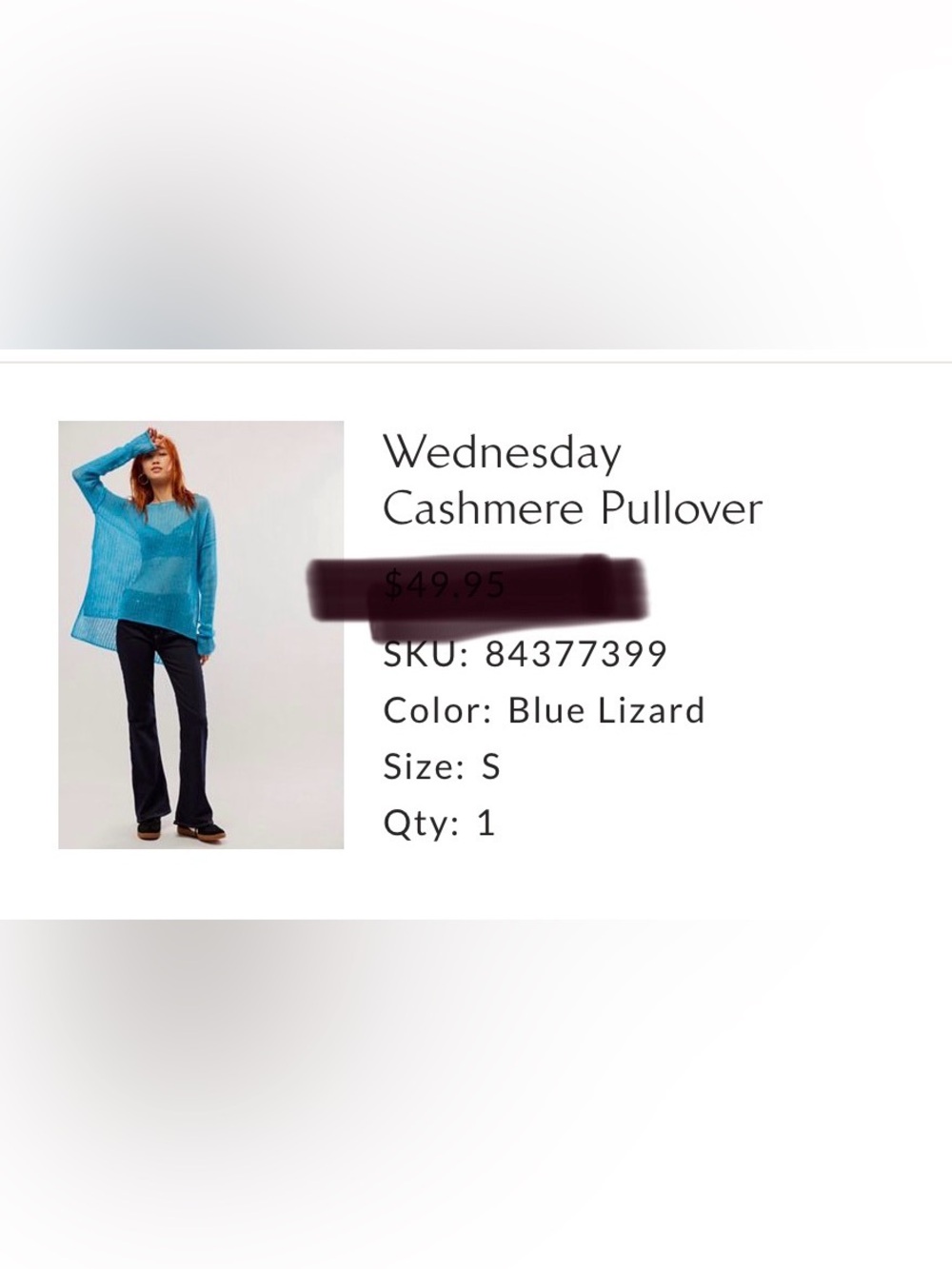 Free People - Wednesday Cashmere Pullover - nwt